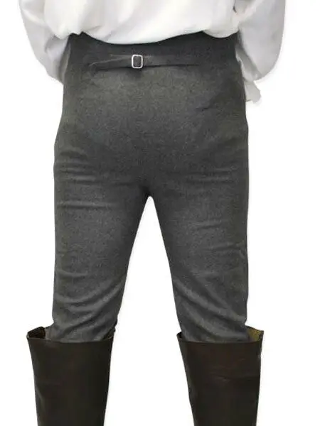 Black Gray Fall front Men's SteamPunk Pageant Costumes Cotton Commander Pants |
