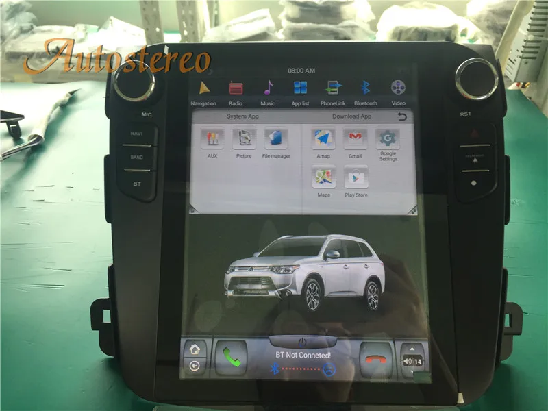 Tesla Android 9,0 автомобильный gps-навигатор для Mitsubishi Outlander 2006~ 2012 для Citroen C-Crosser для peugeot 4007 без DVD мультимедиа