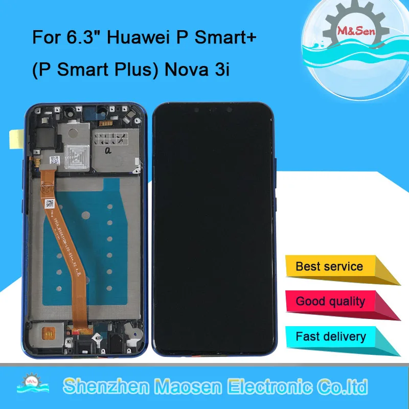 

Original M&Sen 6.3" For Huawei P Smart+ (P Smart Plus) INE-LX1 INE-L21 LCD Display Screen+Touch Panel Digitizer Frame Nova 3i