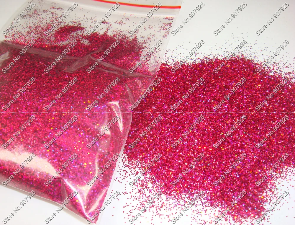 

50gram-0.4MM 015 Laser Holographic Rose Plum Red Color Shining Nail Glitter Dust Powder for Nail Art decoration&Glitter Crafts