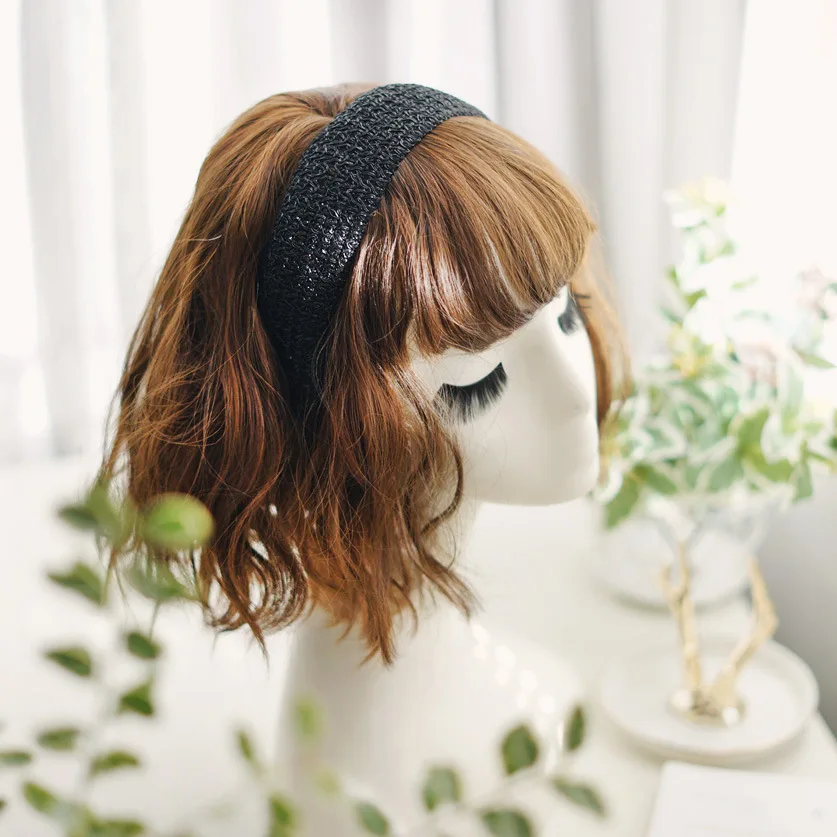 Корейские золотые вышитые повязки для волос ручной работы аксессуары в стиле