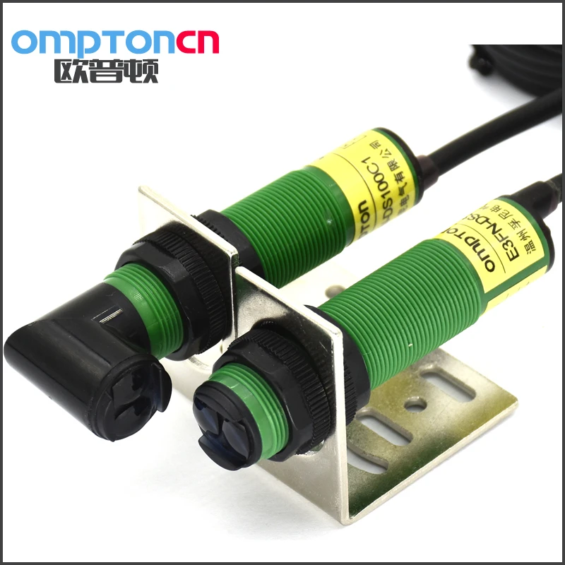 

Infrared photoelectric sensor switch DC 12V24VNPNPNONC detection of human body car Detection distance 100CM