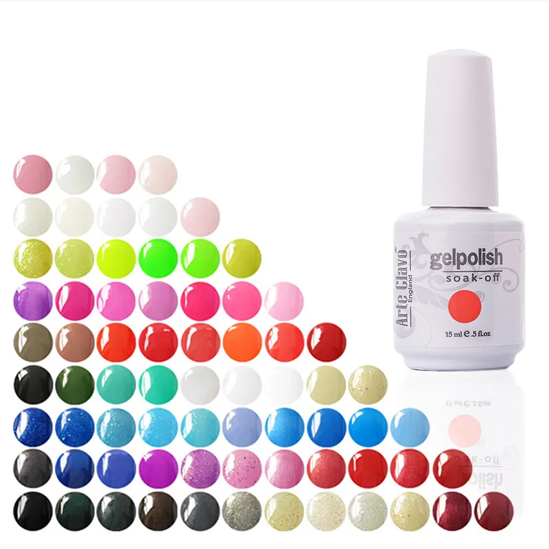 Гель лак для ногтей Arte Clavo яркие цвета на выбор (12 цветов) 15 мл|nail polish liquid|nail for mennail