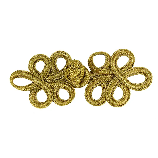 10 шт./комплект золотистые/металлические плетеные пуговицы принадлежности для