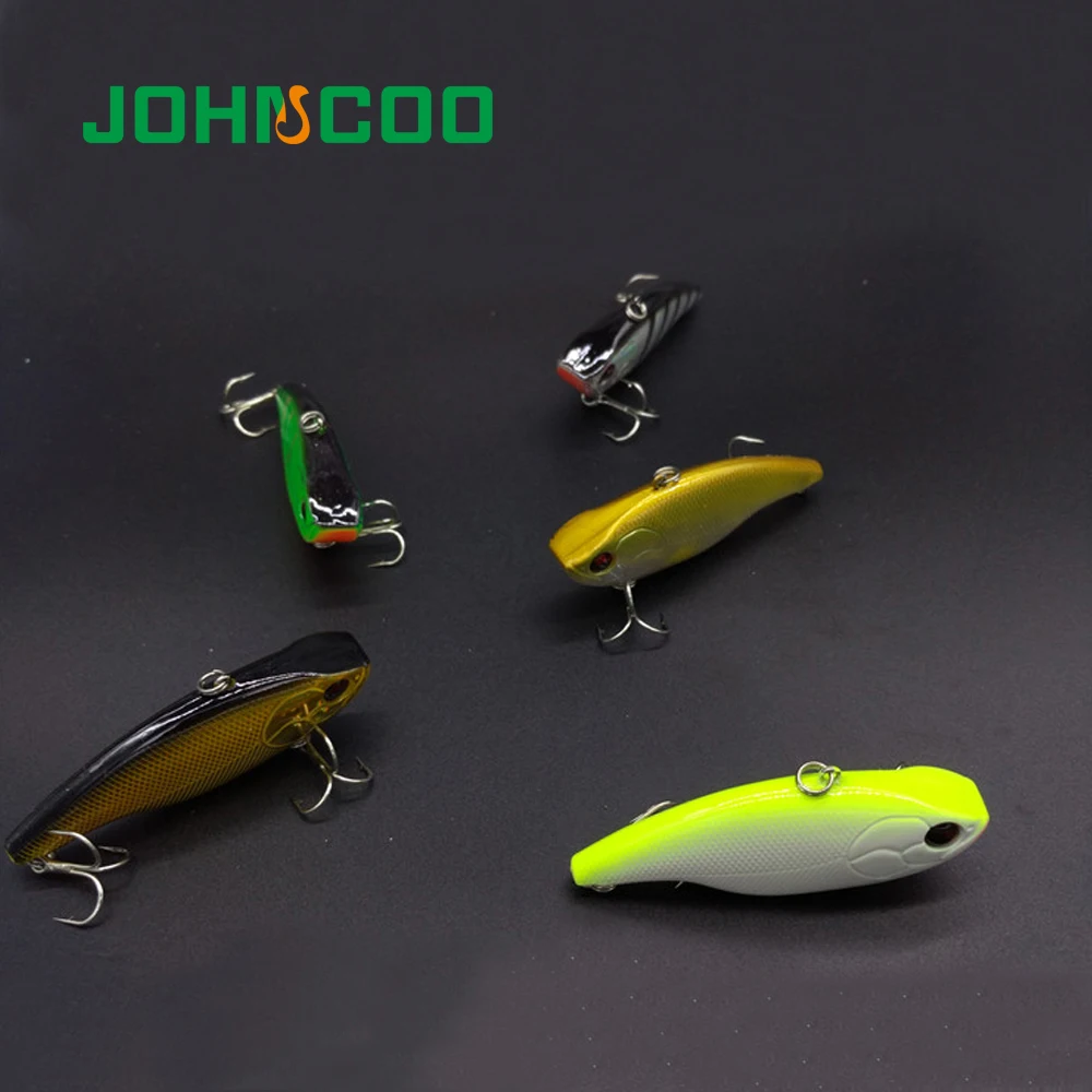 JOHNCOO 1 шт. рекламная жесткая Приманка VIB рыболовные приманки 72 мм 17 г приманка для