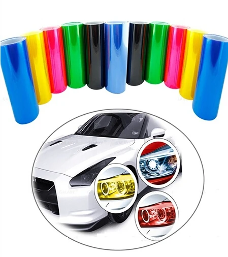 Авто-Стайлинг 60 см * 30 авто светильник головной хвост виниловая пленка Стикеры