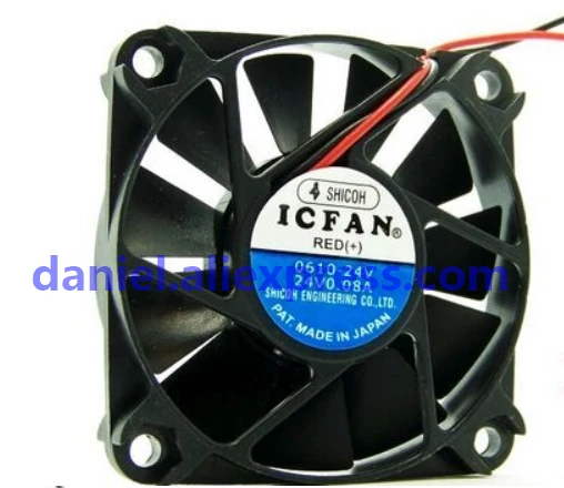 ICFAN 0610-24 DC24V 0.08A 6 см 6010 вентилятор 2 провода | Компьютеры и офис
