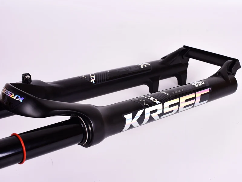 KRSEC MTB велосипедная масляная и газовая вилка 29 27,5 er плечевой контроль местный премиум-черный тефлоновое покрытие Внутренняя труба подвесная вилка