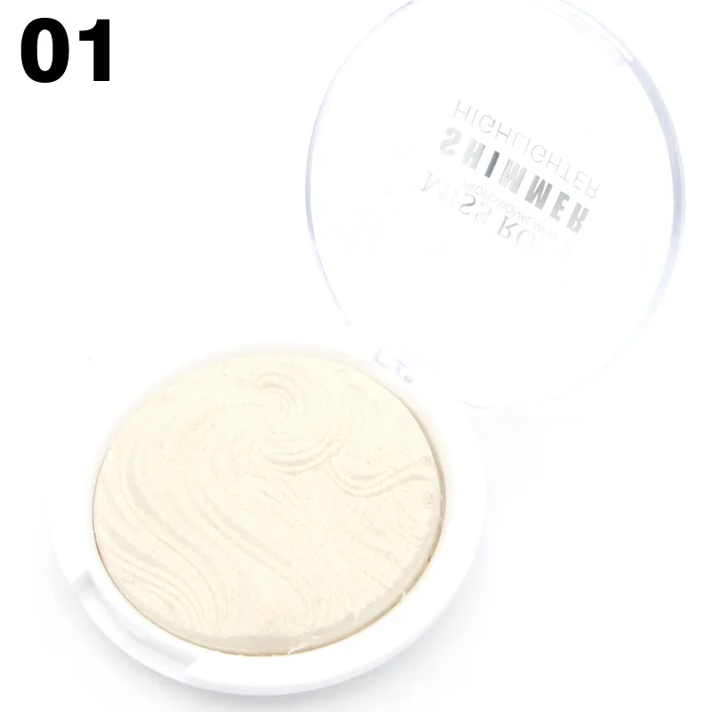 Мисс Роуз 3D Shimmer порошок маркер Палитра для лица базы осветитель макияж Bronzers Выделите Контур Серебряные; золотые 6 видов цветов