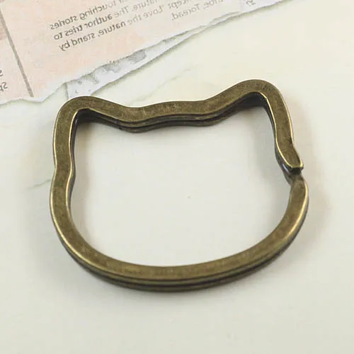 Antique Bronze tone Metal Cute Cartoon Key Holder Split Rings Ring Chain Keyfob Accessories DIY Findings | Украшения и аксессуары