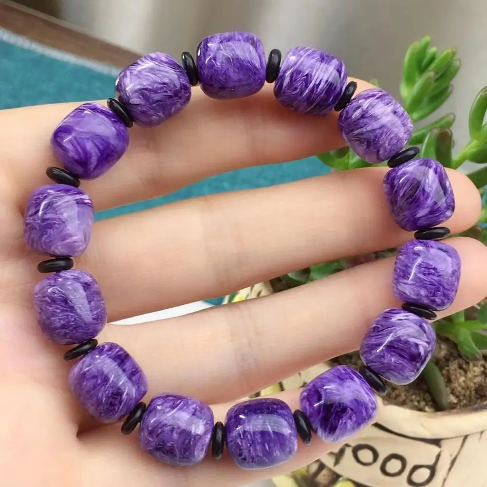 Подлинные натуральные фиолетовые драгоценные камни Charoite круглые свободные