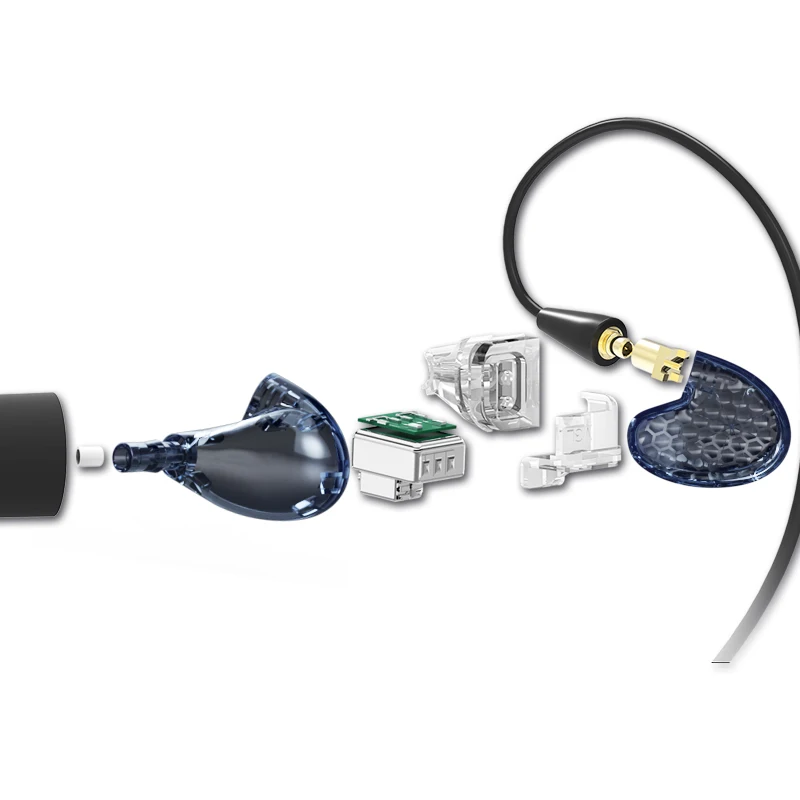AUDIOSENSE T300 3 Ноулз сбалансированный арматурный драйвер 3BA Гибридный в ухо HiFi музыкальный монитор наушники-вкладыши w/MMCX Detchable