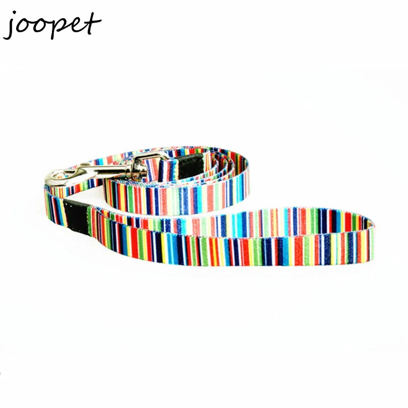 New Arrival Nylon Rainbow Dog Leash And Collar leads set for Christmas Free Shipping | Дом и сад