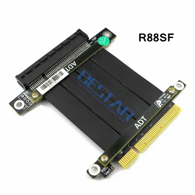 Удлинительный кабель Riser PCI E 3 0x8 к pci e 8 8x PCIe CARD expresscard 1U 2U servers Extender cable 20 см 100 Gen3