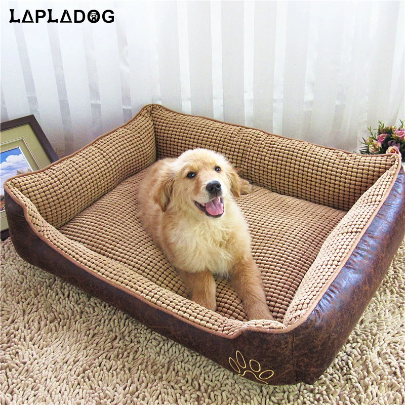 Best Lapladog cama grande para cães, à prova d água, confortável, casinha para animais de estimação, camas grandes para cachorro, canil, interior, produtos para animais de estimação zl79