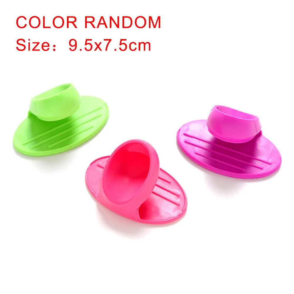 Random Color Кухня Силиконовые пальчиковые наборы мини изоляция ручной зажим многофункциональный фиксатор для горшка силиконовые перчатки Микроволновая печь анти-горячий палец 20 - Цвет: Random Color