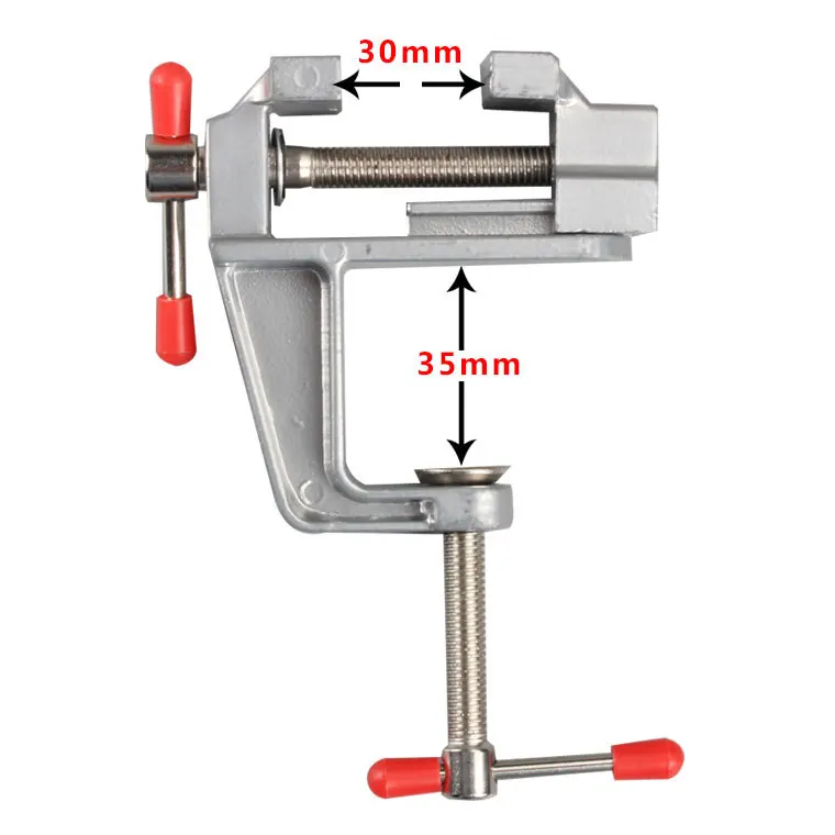 Professional DIY Gripping Tool Mini Aluminum Alloy Table Vice Polished Punch Clamping Metal Vise Fexed Tools | Дом и сад