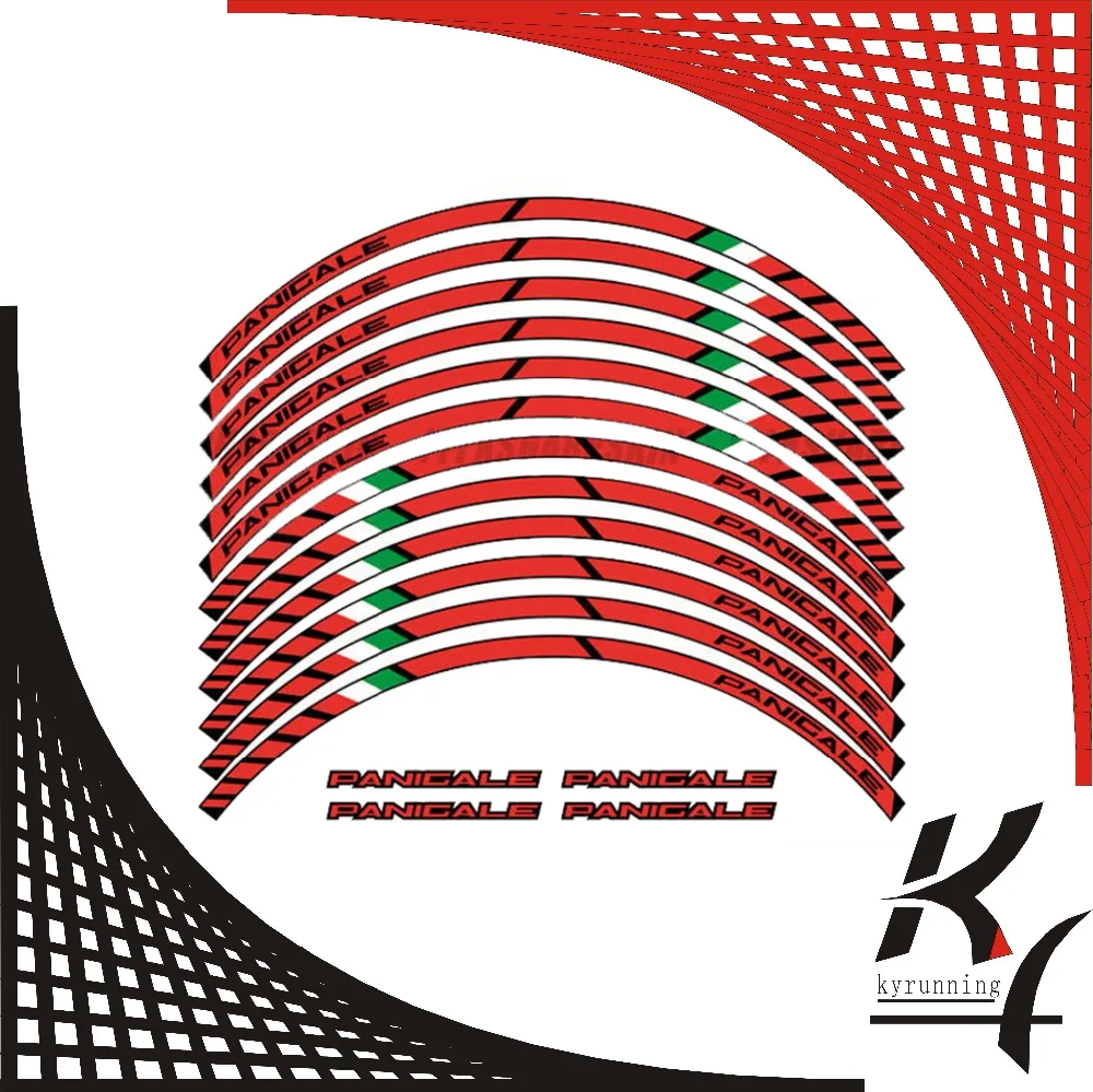 12 X Thick Edge Outer Rim Sticker Stripe Wheel Decals FIT all DUCATI 1299 PANIGALE S 959 | Автомобили и мотоциклы