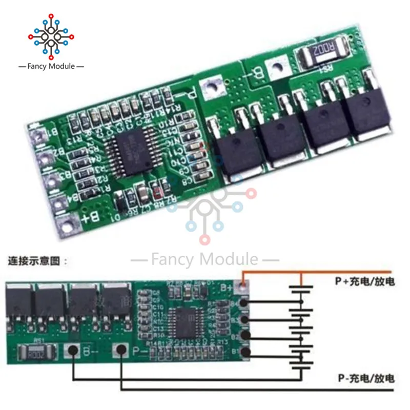 5S 10A Li-ion Lithium Battery 18650 Charger Protection Board 18.5V 21V Cell Module | Инструменты