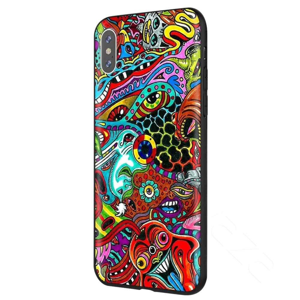 5 Lavaza психоделическая футболка арт чехол для iPhone 11 Pro XS Max XR X 8 7 6 6S Plus 5 5S se - Цвет: 5