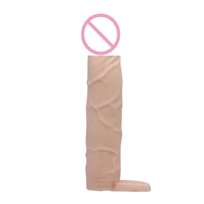 Мужской удлинитель для пениса большой длины 7 дюймов с шариком на ремешке