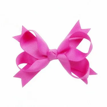 100pcs/lot  Ribbon HAIR BOW Boutique Style Girly  Hair Bow in Hot Pink