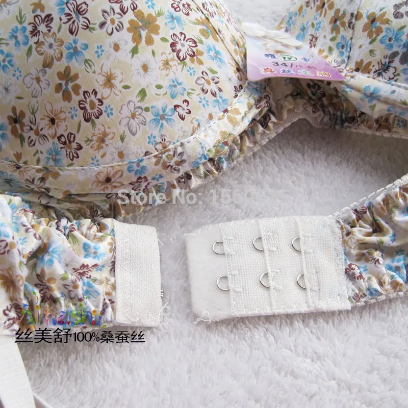 Бюстгальтер из чистого шелка противоаллергенный бюстгальтер с подкладкой 100%