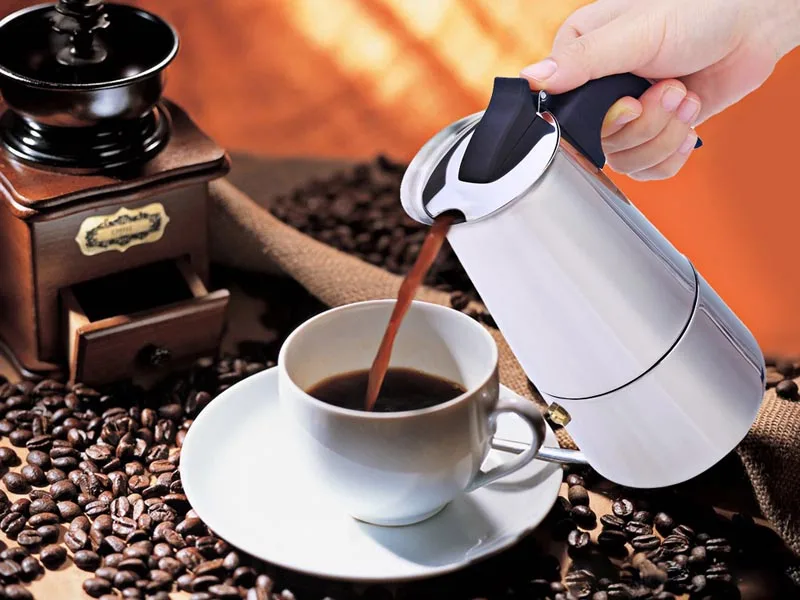 Кофеварка из нержавеющей стали для мокко эспрессо латте|filter coffee pot|coffee potcoffee maker pot