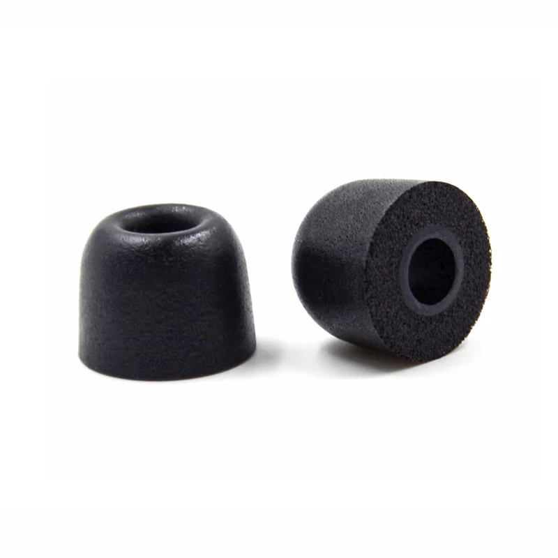 1 Pair Black NICEHCK 1Pair(2pcs) 5mm T400 Noise Isolating Memory Foam Ear Tips Foam Eartips Earplug For In Ear Earphone IEM Earbud Headset - Цвет: 1 Pair Black
