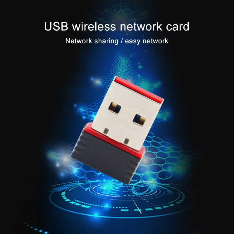 1 шт. USB WIFI адаптер беспроводной мини-адаптер высокоскоростная LAN-карта RTL8188 150 м