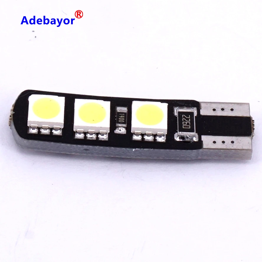 10 x T10 W5W 194 5050 6 LED canbus показывает широкие фары DRL Автомобильные дневные ходовые огни