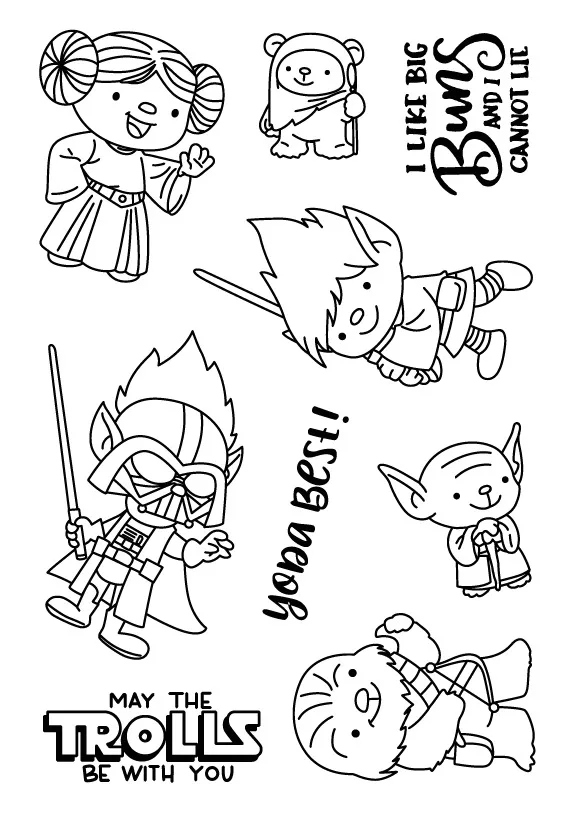 Тролли/прозрачные штампы для скрапбукинга DIY/изготовление карт/рождественские