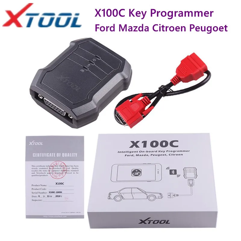 2019 xtool X100C автоматический программатор ключей для Android IOS 4 в 1 ридер пин-кодов