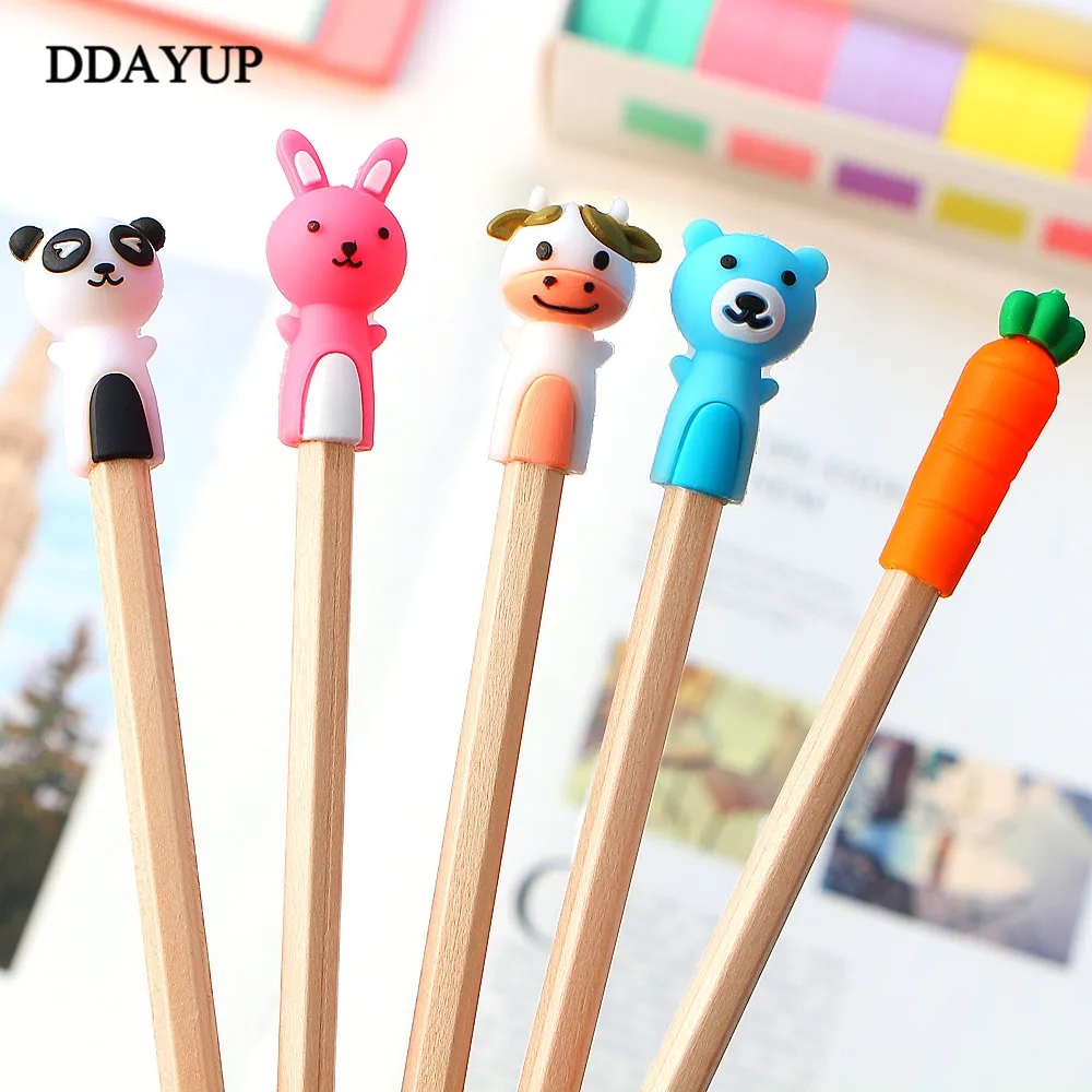 3 шт./компл. Kawaii Animal Pencil Lengthen Extender держатель портативный для офисных школьных