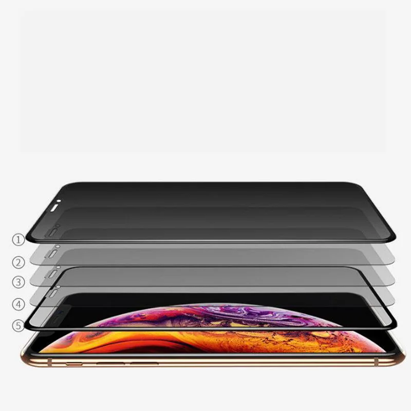 Оригинальное 2.5D полное покрытие закаленное стекло для Apple iPhone XS Max XR анти