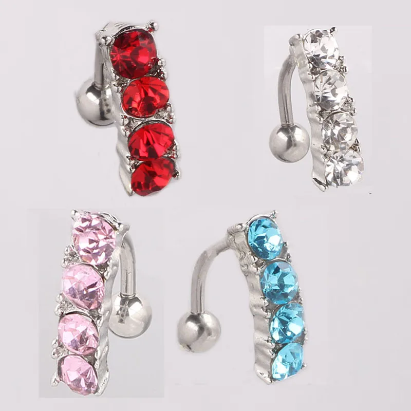 Кольцо для пупка живота 4 цвета 24 шт.|jewelry piercing|body jewelrybody jewelry piercing |
