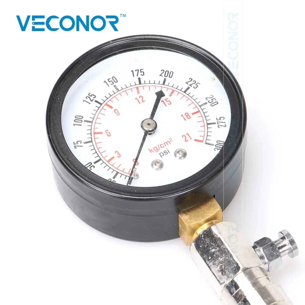 Компрессионный тестер для бензиновых двигателей 0 300psi 21 кг/см бар 2100 кПа набор