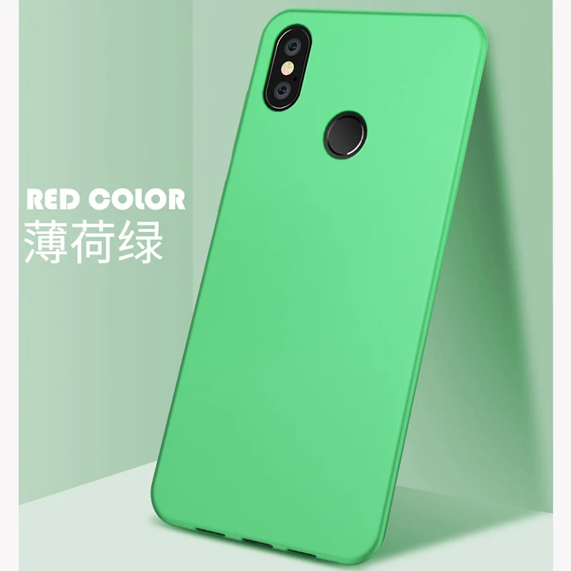 Изумрудно-зеленый цвет для Xiaomi mi Mix 2 S Чехол Мягкий чехол для задней панели чехол задняя крышка чехол для Xiaomi mi X2 S защитный полный Матовые чехлы