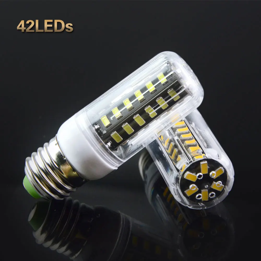 E27 SMD5733 светодиодные лампы 30/42/64/80/108/136 220В 230В Focos Luz для замены CFL накаливания 25 Вт до