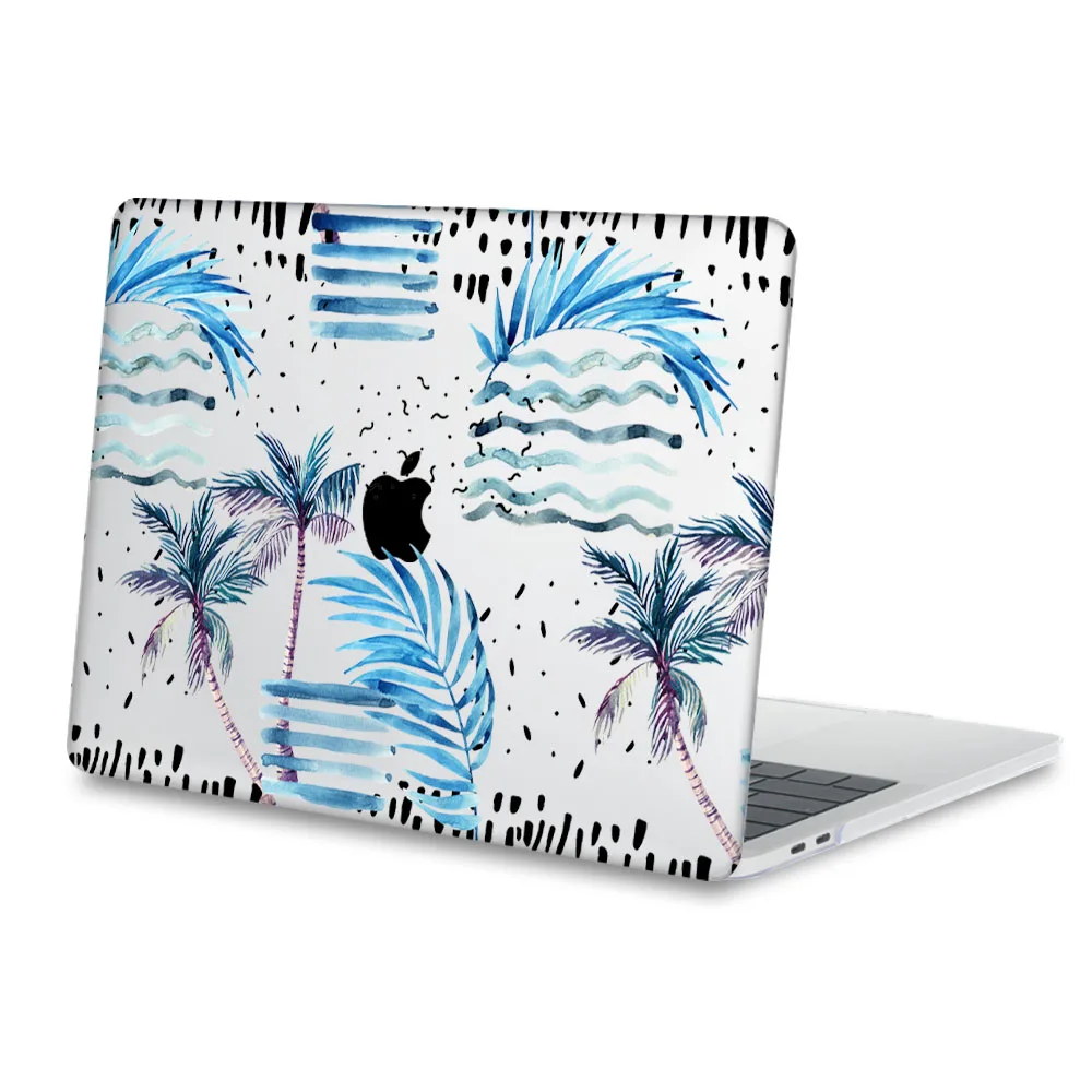 Пластиковый жесткий чехол для Macbook 12 Air Pro retina 11 13 1" для Mac Book New Pro 13,3 15,4" Touch bar A2159 летний узор - Цвет: B021