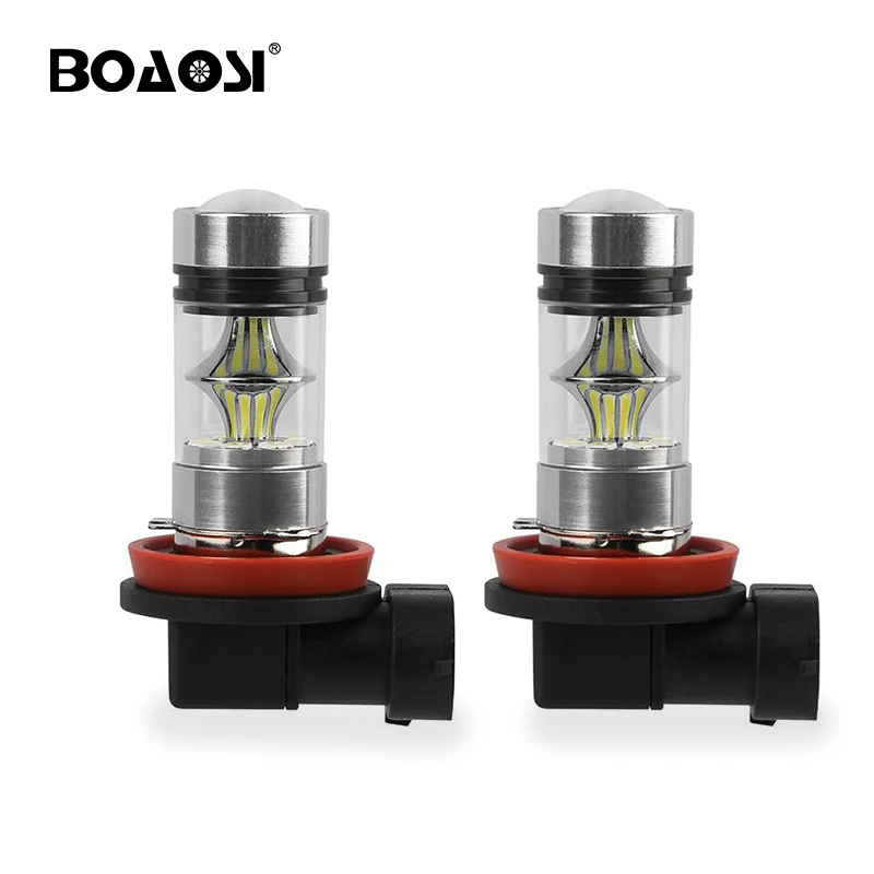 Светодиодные чипы Cree 2 шт. H8 H11 3030SMD белый автомобильный противотуманный головной
