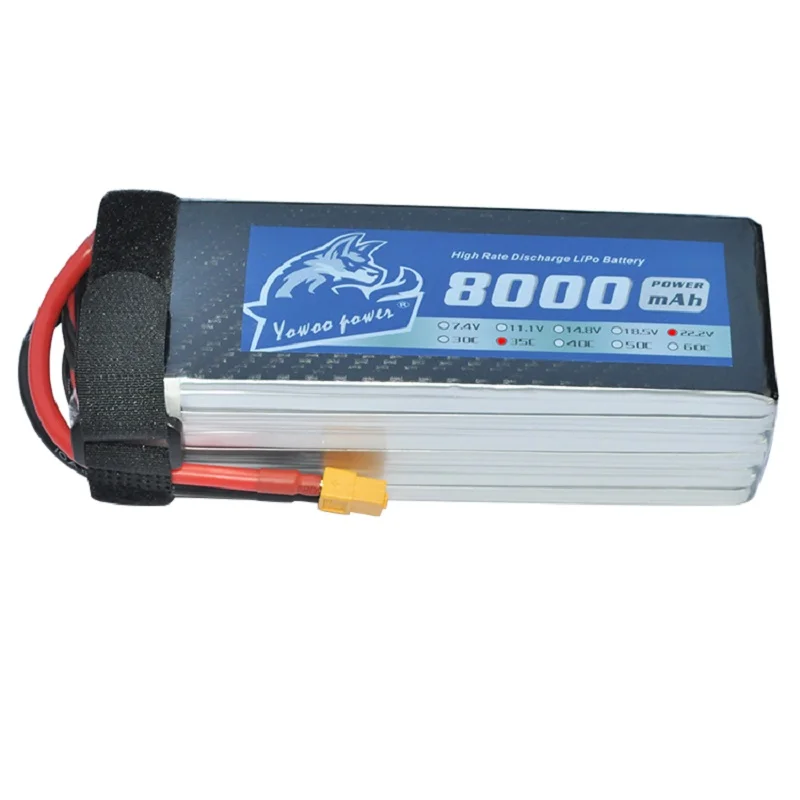 Батарея YOWOO Lipo 6s 8000 мАч 22 2 в 35c MAX 70c buzzer RC Bateria для дрона Акку автомобиля лодки