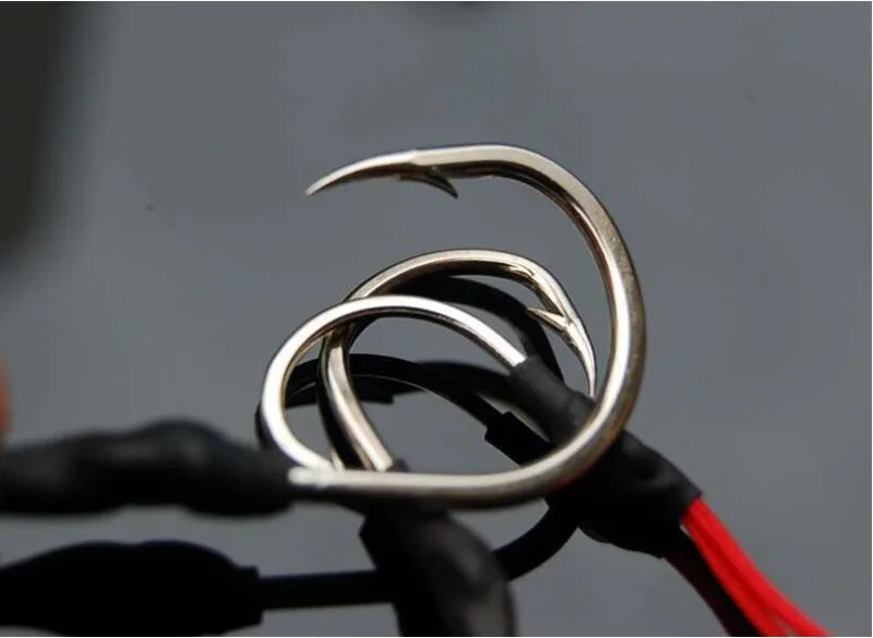 Рыболовный крючок JSFUN с ложкой из нержавеющей стали 4 шт. морская леска