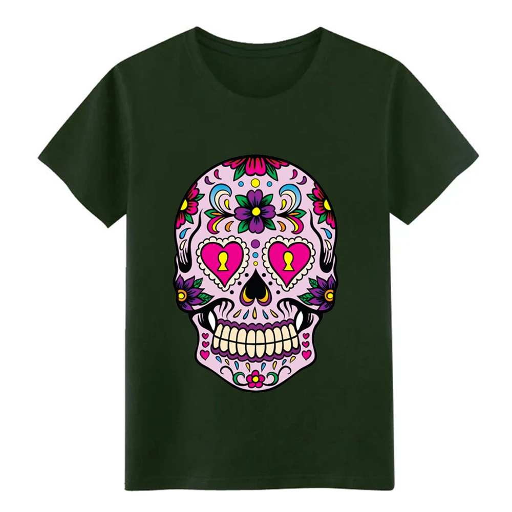 Мужская футболка с мексиканским черепом дизайнерская хлопковая Футболка
