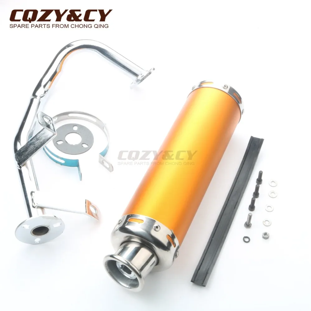 Скутер высокая производительность выхлопной трубы для Longbo LB50QT 6 22 50cc GY6 139QMA 139QMB 4