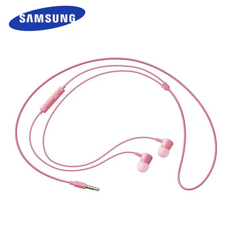 Наушники samsung HS130 проводные гарнитуры с микрофоном музыкальные наушники 5 цветов для S8 S8Edge Поддержка Официальная проверка - Цвет: Red