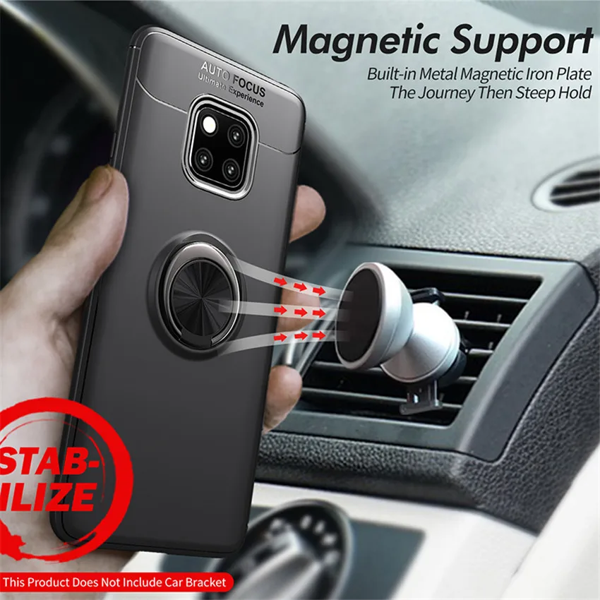 Чехол для huawei P20 mate 20 10 9 Pro P10 P9 P8 Lite Plus Автомобильный держатель Подставка магнитное кольцо Крышка Honor 10 8x Max 8c Note Nova 3 3i