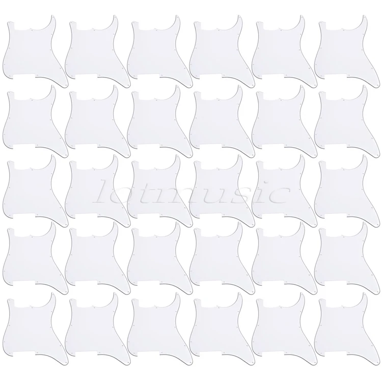 30 * Белая 3 слойная гитарная Накладка для защиты от царапин|pickguard blank|guitar pickguard