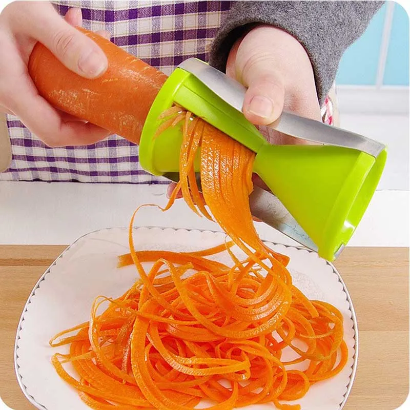 Овощной спиральный слайсер овощей Spiralizer фруктов Терка измельчитель нож Морковь