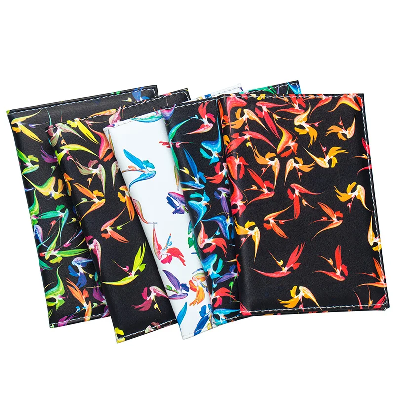 Colored bird Fashion and standard size passport cover waterproof solid pu leather holder with traveling | Багаж и сумки